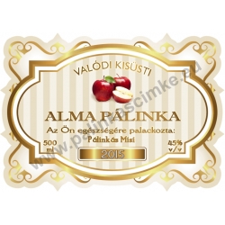 Alma pálinka címke - "Golden Age"