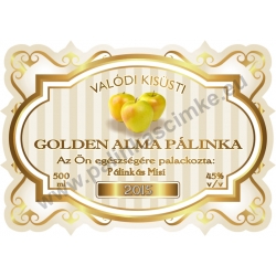 Golden alma pálinka címke - "Golden Age"