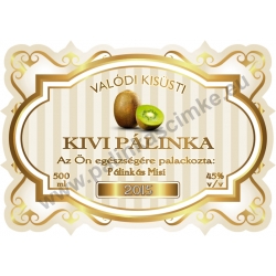 Kivi pálinka címke - "Golden Age"