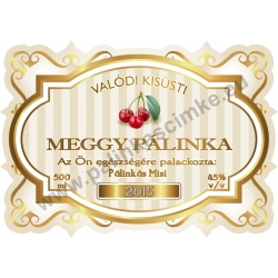 Meggy pálinka címke - "Golden Age"