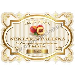 Nektarin pálinka címke - "Golden Age"