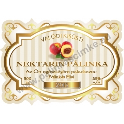 Nektarin pálinka címke - "Golden Age"