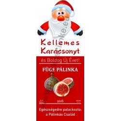 Füge karácsonyi pálinka címke - "Santa"