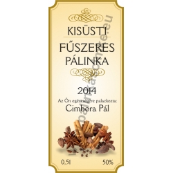 Fűszeres pálinkás címke - "charming"