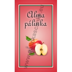 Alma pálinkás címke - "simple"