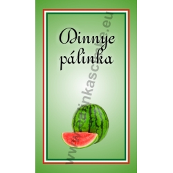 Dinnye pálinkás címke - "simple"