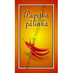 Paprika pálinkás címke - "simple"