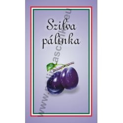 Szilva pálinkás címke - "simple"