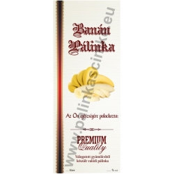 Banán pálinkás címke - Kézzel írható - "manuscript"