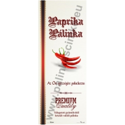 Paprika pálinkás címke - Kézzel írható - "manuscript"