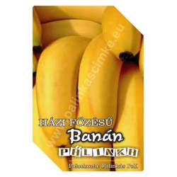 Banán pálinka címke - "FRUCTUS"