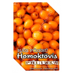 Homoktövis pálinka címke - "FRUCTUS"