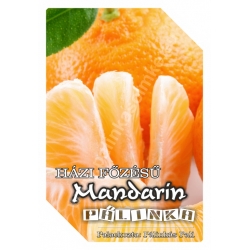 Mandarin pálinka címke - "FRUCTUS"