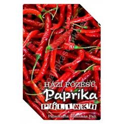Paprika pálinka címke - "FRUCTUS"
