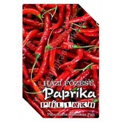 Paprika pálinka címke - "FRUCTUS"