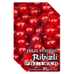 Ribizli pálinka címke - "FRUCTUS"