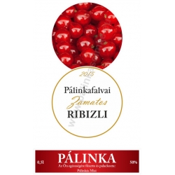 Ribizli pálinka címke szett - 2 részes - "CIRCULAR"