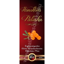 Homoktövis pálinka címke - "Rufous"