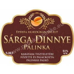 Sárga dinnye címke - "Superb"