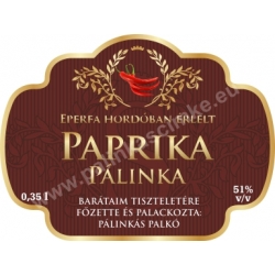 Paprika címke - "Superb"