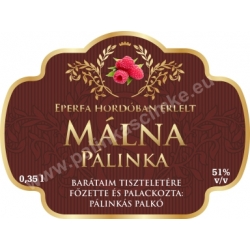 Málna címke - "Superb"