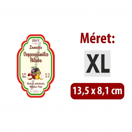 Vegyesgyümölcs címke - "Perfekt"