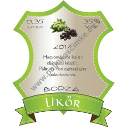 Bodza pálinka címke - "Castle"