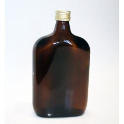 Laposa 0,5 literes barna lapos üveg palack
