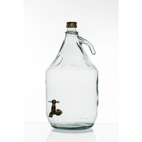 Demizson 5l csapos üveg palack