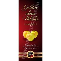 Golden alma pálinka címke - "Rufous"